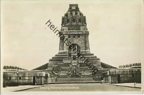 Leipzig - Völkerschlachtdenkmal - Foto-Ansichtskarte