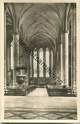 Münster in Westfalen - Lambertikirche - Foto-Ansichtskarte