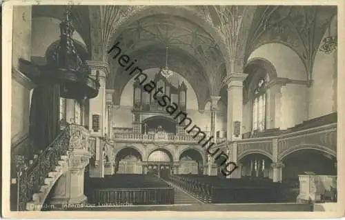 Dresden - Lukaskirche - Orgel - Foto-Ansichtskarte
