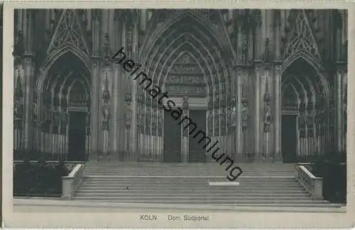 Köln - Dom - Südportal - Feldpost