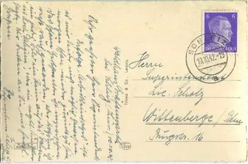 Schleiz - Bergkirche - Orgelseite - Foto-Ansichtskarte