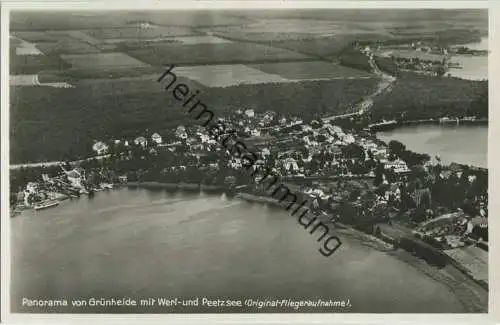 Grünheide in der Mark - Fliegerfoto - Foto-Ansichtskarte