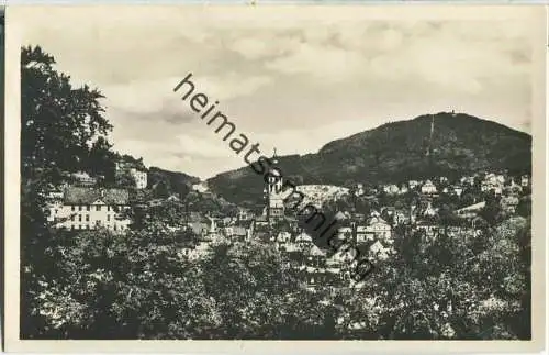 Baden-Baden - Blick vom Rondell - Foto-Ansichtskarte