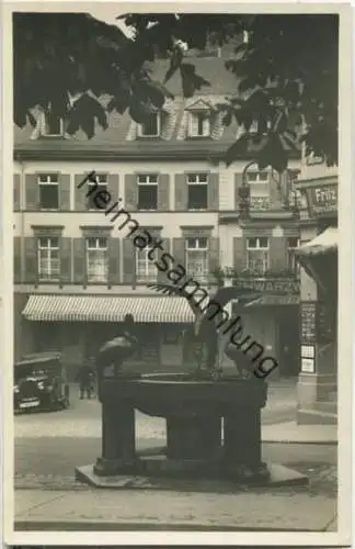 Baden-Baden - Reiherbrunnen - Foto-Ansichtskarte