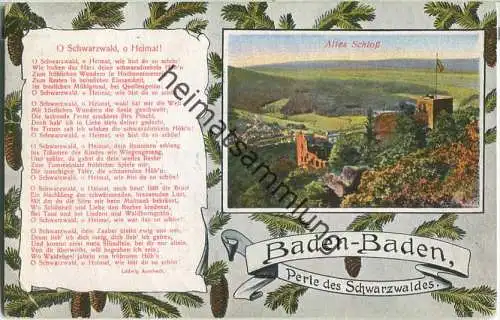 Baden-Baden - Das alte Schloß - O Schwarzwald O Heimat