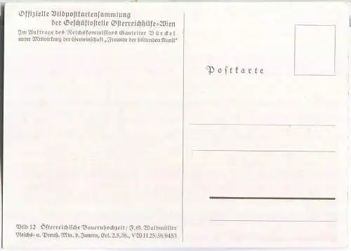 Österreichhilfe Wien - Bild 12 - Österreichische Bauernhochzeit - F. G. Waldmüller