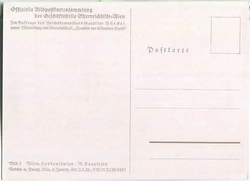 Österreichhilfe Wien - Bild 3 - Wien - Lobkowitzplatz - B. Canaletto - im Auftrag des Reichskommissars Gauleiter Bürckel