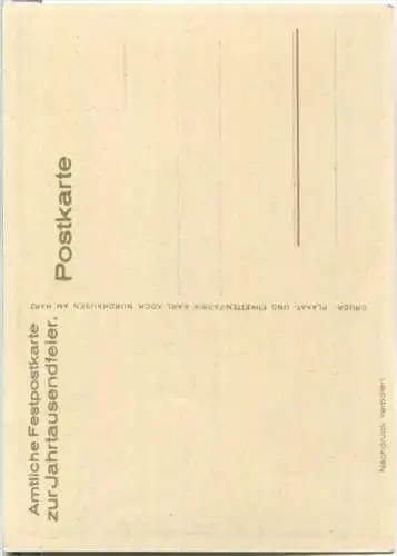 Nordhausen - 1000 Jahre - Amtliche Festpostkarte - Ansichtskarte Grossformat - Verlag Karl Koch Nordhausen 1927