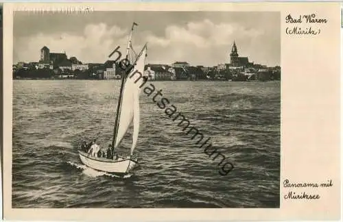 Waren - Müritz - Segelboot - Foto-Ansichtskarte - Verlag J. Goldiner Berlin