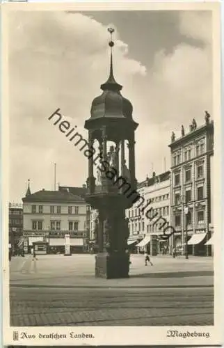 Magdeburg - Kaiser-Otto-Denkmal - Foto-Ansichtskarte - Verlag Carl Friedrich Fangmeier Magdeburg