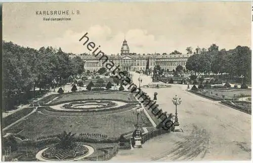 Karlsruhe - Residenzschloss - Verlag Ernst Borasch 1908