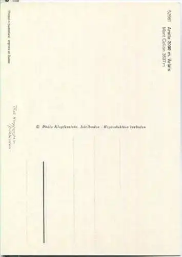 Arolla - Ansichtskarte Großformat