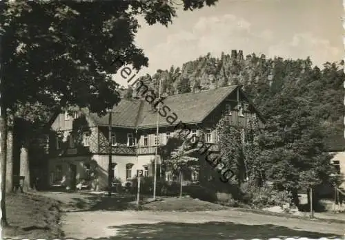 Jonsdorf - Hotel Gondelfahrt - Foto-AK-Grossformat 50er Jahre - Verlag E. Wagner Söhne Zittau
