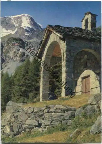 Arolla - la chapelle - Ansichtskarte Großformat