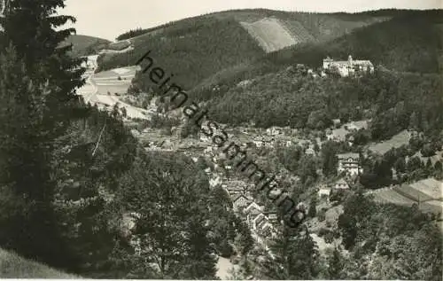 Leutenberg - Blick vom Neuen Weg -  Foto-AK 60er Jahre - Verlag Photo-König Lobenstein 60er Jahre