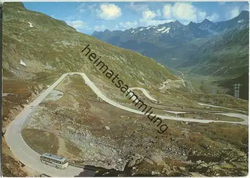 Nufenenpass - Val Bedretto - Bus - Ansichtskarte Großformat