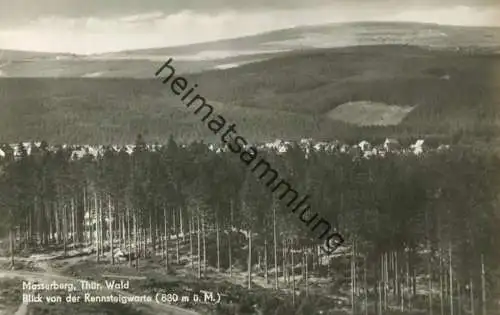 Masserberg - Blick von der Rennsteigwarte - Foto-AK 60er Jahre - Verlag Richard Zieschank Rudolfstadt