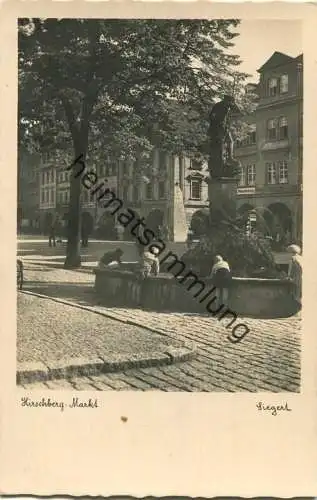 Hirschberg - Markt - Foto-AK gel. 1938
