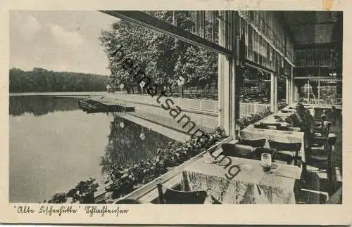 Berlin Zehlendorf - Alte Fischerhütte am Schlachtensee Walter Meinecke - S-Bahn Zehlendorf gel. 1954