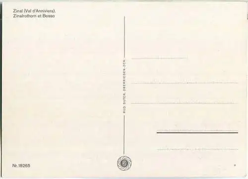 Zinal - Zinalrothorn - Ansichtskarte Großformat
