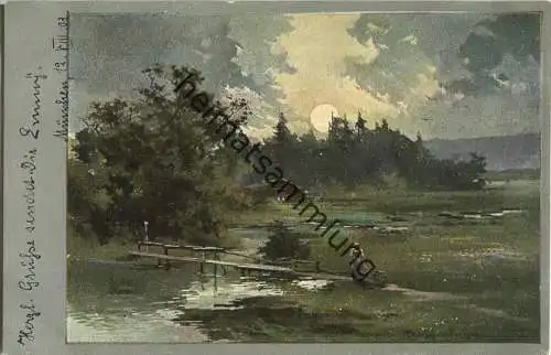 Landschaft - Künstlerkarte Guggenberger Serie 1278 - beschrieben 1903