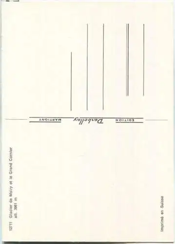 Glacier de Moiry - Grand Cornier - Ansichtskarte Großformat