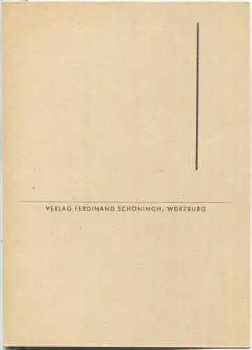 Würzburg - Stift Haug - zerstört 1945 - Verlag Ferdinand Schöningh Würzburg - Ansichtskarte Großformat
