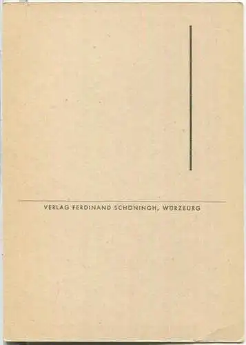 Würzburg - Langhaus der Burkarduskirche - zerstört 1945 - Verlag Ferdinand Schöningh Würzburg - Ansichtskarte Großformat