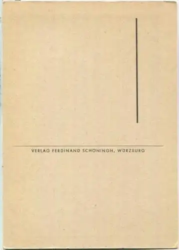 Würzburg - Der Dom vor dem Einsturz 1946 - Verlag Ferdinand Schöningh Würzburg - Ansichtskarte Großformat