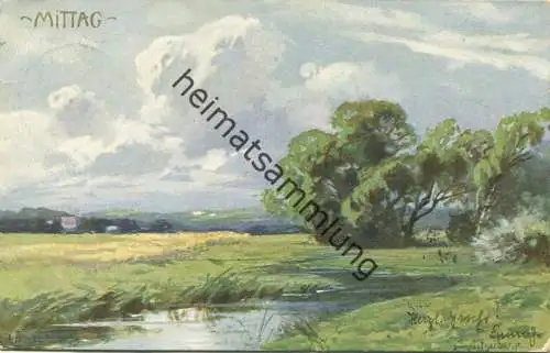Mittag - Künstlerkarte signiert Splitgerber jun. - gel. 1902