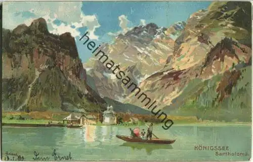 Königssee - Bartholomä - signiert Heinisch