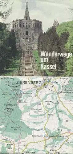 Deutschland - Wanderwege um Kassel 60er Jahre - 1:50'000 mit 12 Wandervorschlägen