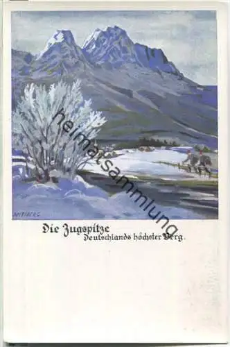 Deutsche Turnerschaft - Die Zugspitze - signiert Otto Amtsberg