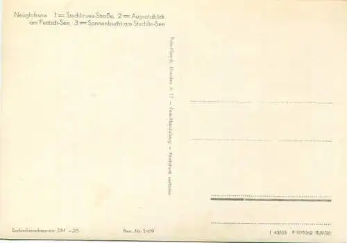 Neuglobsow - Foto-AK Grossformat 60er Jahre - Verlag Foto-Hanich Dresden