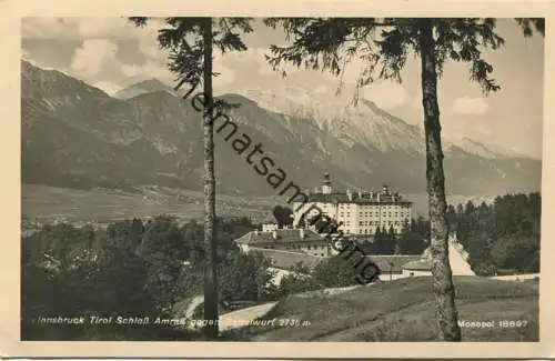 Innsbruck - Schloss Ambras - Foto-AK 1933 - Verlag A. G. Schöllhorn Innsbruck