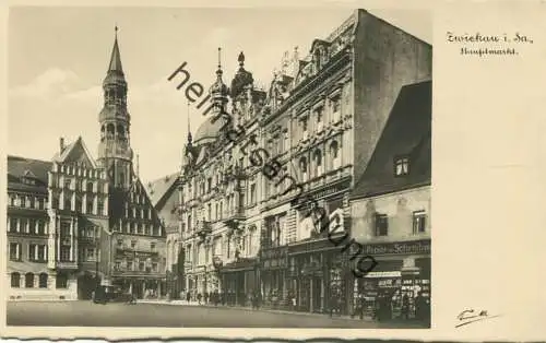 Zwickau - Hauptmarkt - Foto-AK 1932 - Verlag Trinks & Co. Leipzig