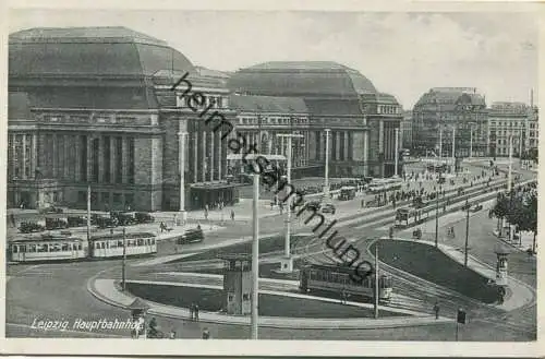 Leipzig - Hauptbahnhof 1932 - Verlag Conrad Jacobi Leipzig