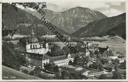 Ettal - Gesamtansicht - Foto-AK 1933 - Verlag Photo-Meyer Ettal