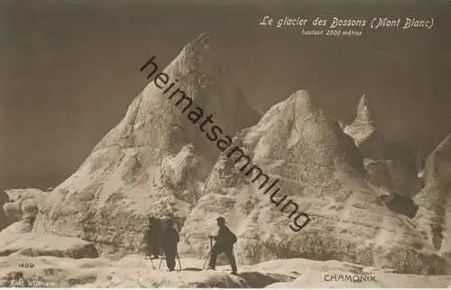 Chamonix - Le glacier des Bossons - Edition Perrochet & David La-Chaux-de-Fonds