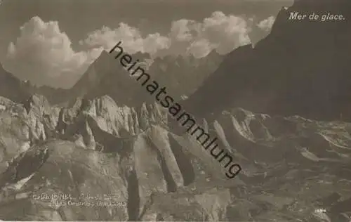 Chamonix - Mer de glace et les Grandes Jorasses - Edition Perrochet & David La-Chaux-de-Fonds