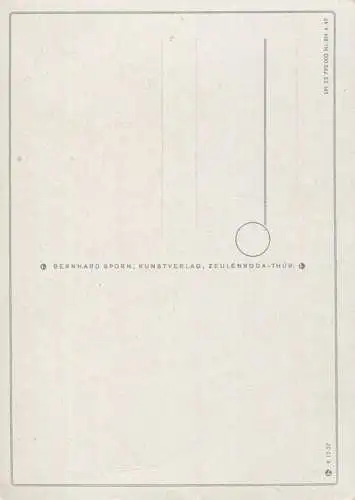 kleiner Junge - Künstlerkarte signiert E. v. Gulitz - AK Großformat 1949 - Bernhard Sporn Kunstverlag Zeulenroda