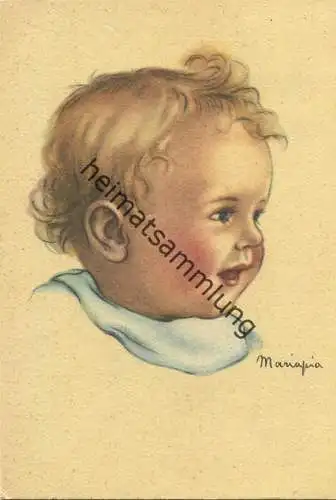 Kleinkind - Künstlerkarte signiert Mariapia - AK Großformat gel. 1958