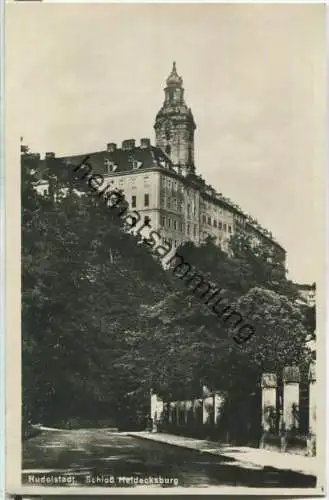 Rudolstadt - Schloss Heidecksburg - Foto-Ansichtskarte - Verlag Hermann Paris Rudolstadt