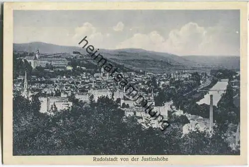 Rudolstadt von der Justinhöhe - Verlag Hermann Paris Rudolstadt