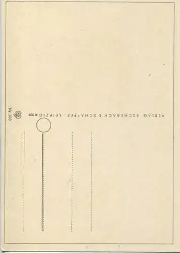 Mädchen mit Vergissmeinnicht - Künstlerkarte AK Großformat 50er Jahre - Verlag Eschebach & Schaefer Leipzig