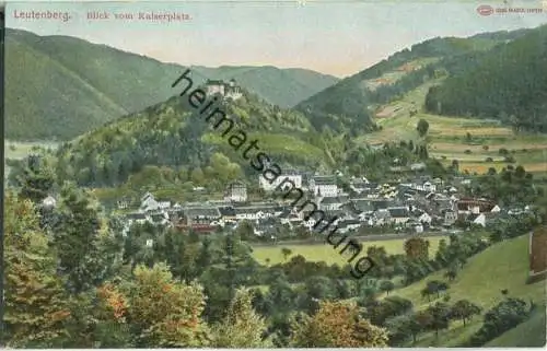 Leutenberg - Blick vom Kaiserplatz - Verlag P. König Bad Lobenstein 1908
