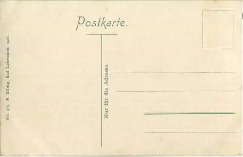 Leutenberg - Blick vom Kaiserplatz - Verlag P. König Bad Lobenstein 1908