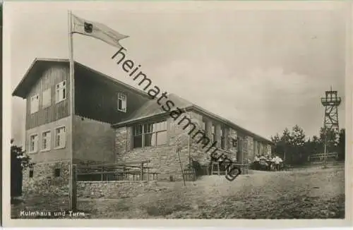 Kulmhaus und Turm - Kulm bei Saalfeld - Foto-Ansichtskarte - Verlag Herm. Paris Rudolstadt