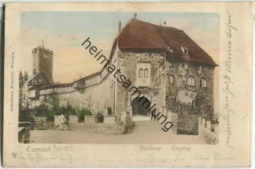 Eisenach - Wartburg - Eingang - Verlag Wieprecht Wartburg - Markierungskreuze