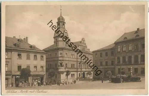 Schleiz - Markt und Rathaus - Verlag P. König Lobenstein